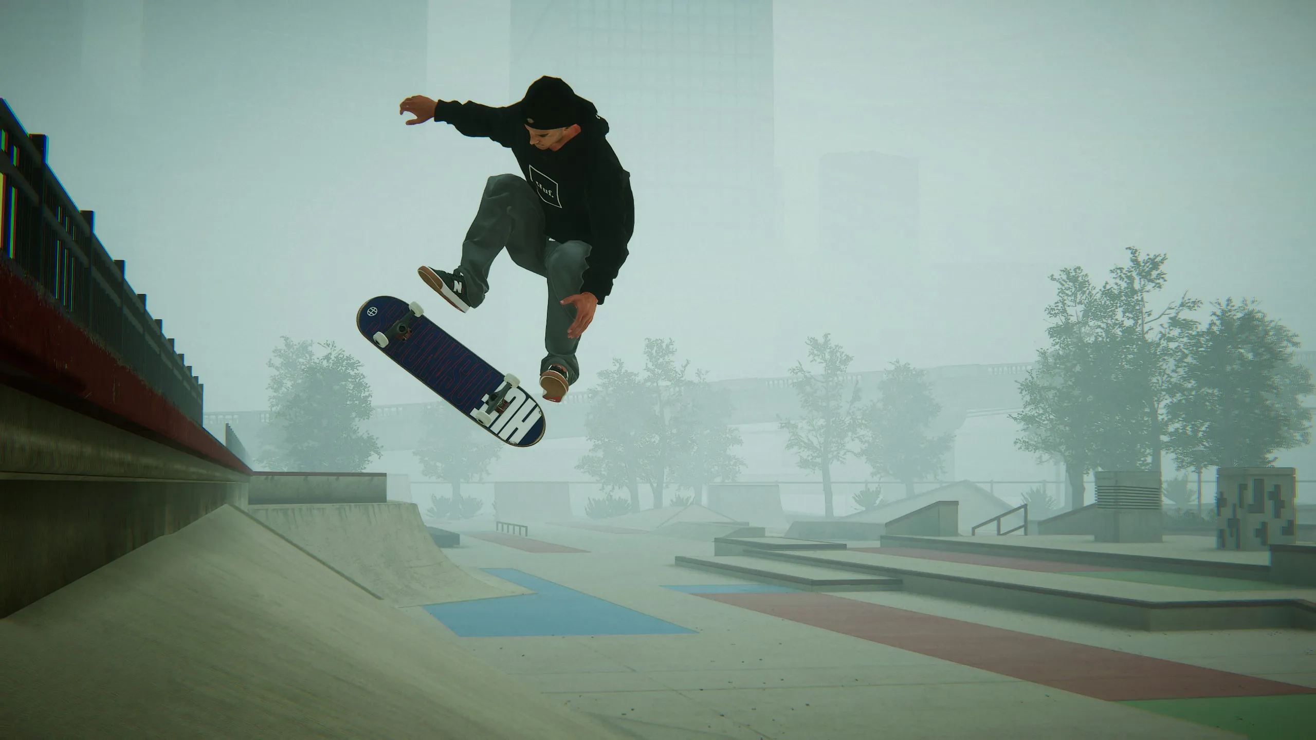 Glitch effect skater